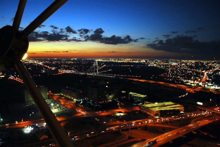 Reunion Tower Sunset