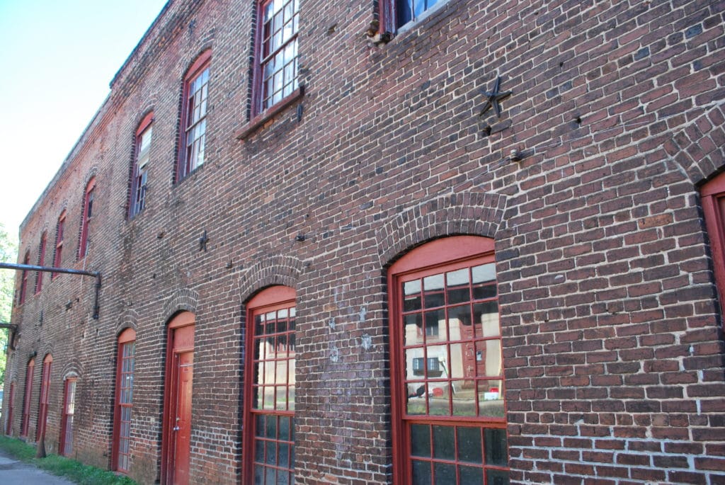 Industrial architecture at the Goat Farm Arts Center