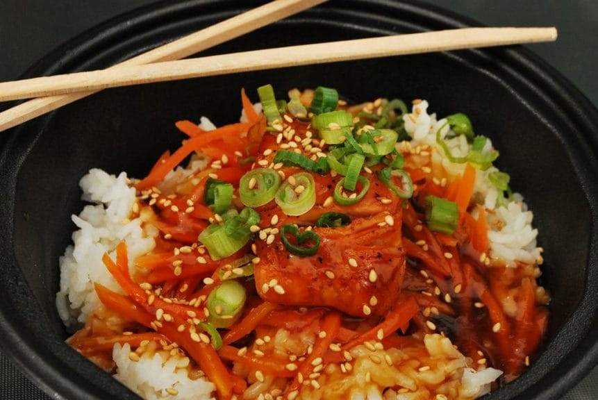 Rice Bowl At Japanese Garden Cafe San Diego